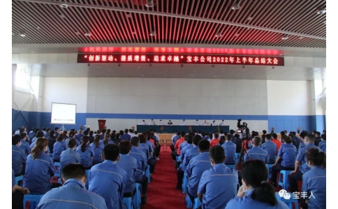創(chuàng)新驅(qū)動、提質(zhì)增效、追求卓越︳寶豐公司2022年上半年工作總結大會順利召開